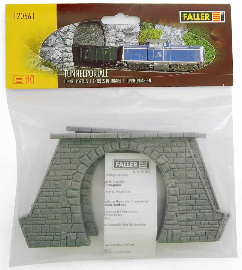 Faller 120561. Комплект из 2-х тоннельных порталов однопутных