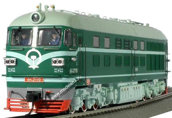 Тепловоз DF4B 2110 китайских железных дорог, шестиосный