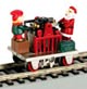 Дрезина со сказочными персонажами - «Дед Мороз и его помощник отправляются в свой путь», с ручным приводом (на модели установлен электромотор)