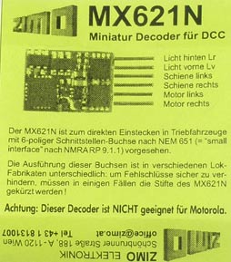    MX621N   . DCC. , , N.