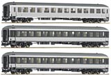 Roco 64061. Комплект поезда  из 3-х пассажирских 4-осных купейных вагонов 1 и 2 классов