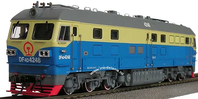 Тепловоз DF4DH 4248 китайских железных дорог, шестиосный