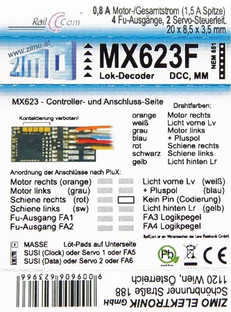 Zimo-elektronik MX623F.    MX623F. DCC. , 