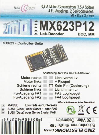 Zimo-elektronik MX623P12.    MX623P12 DDC. 
